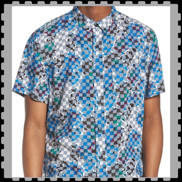 THE RAIL WOVEN PRINT SHORT SLEEVE SHIRT - Picture 4 of 6